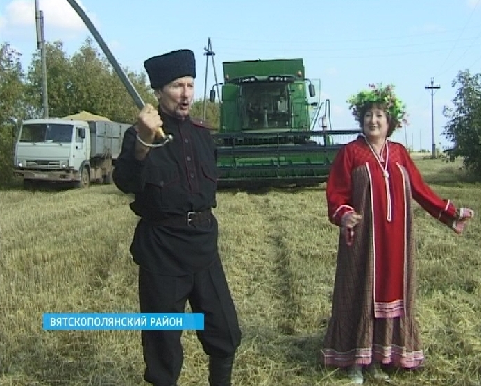 Уборка урожая в Вятскополянском районе