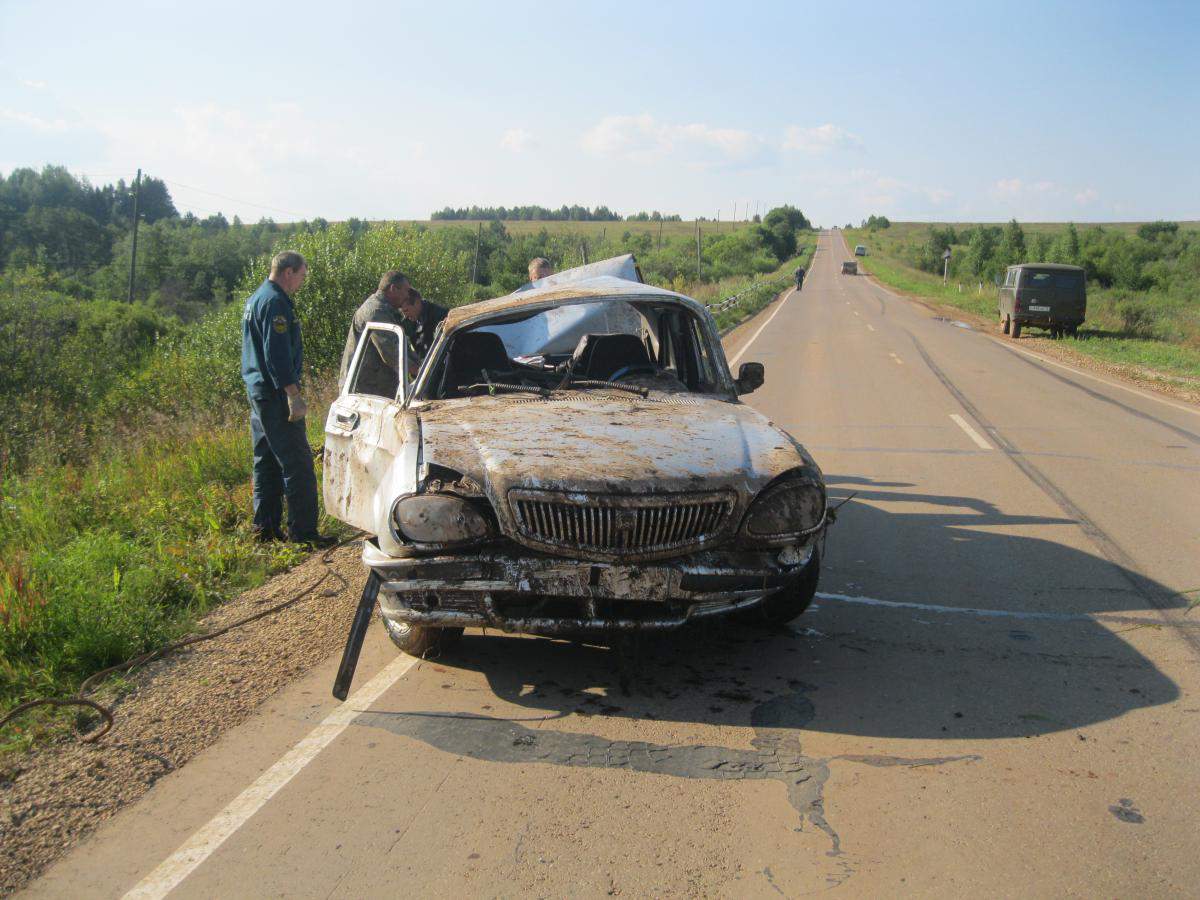 В Богородском районе улетела в кювет 