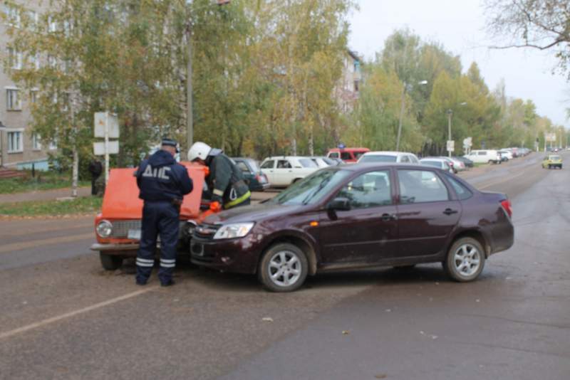 В Вятских Полянах столкнулись 