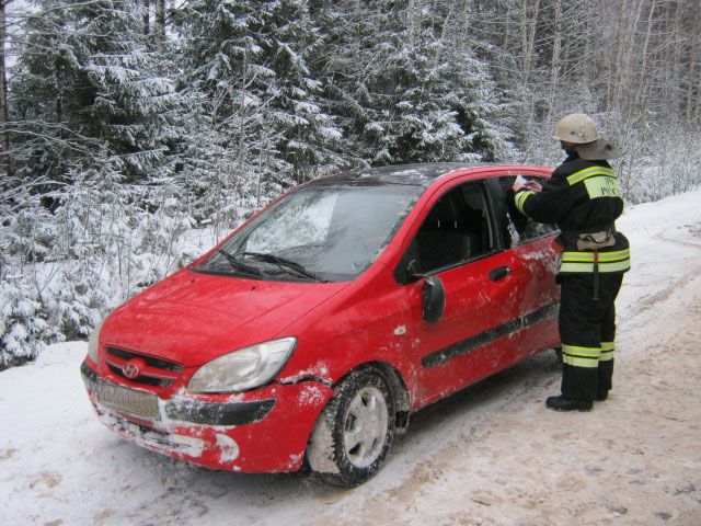 В Унинском районе в кювет улетел 