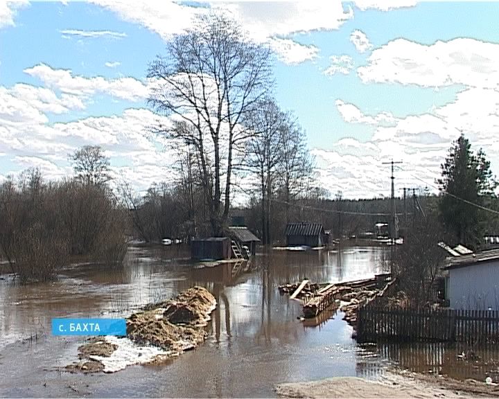 Большая вода в селе Бахта