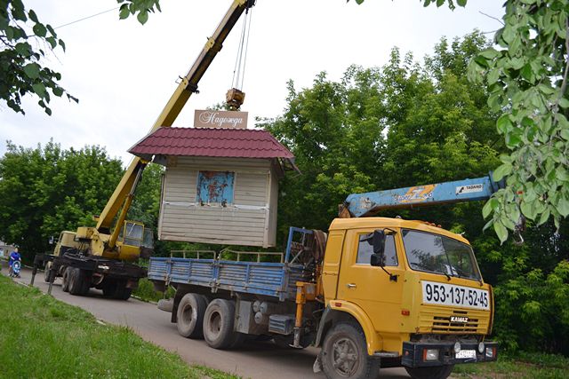 В Кирово-Чепецке демонтировали ларьки, торговавшие 