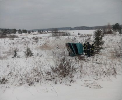 В Богородском районе перевернулась 