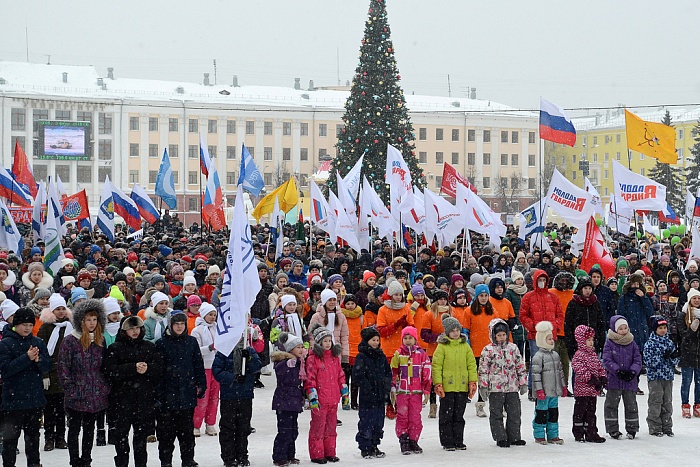 В Кирове прошла акция в поддержку российских олимпийцев (ВИДЕО).