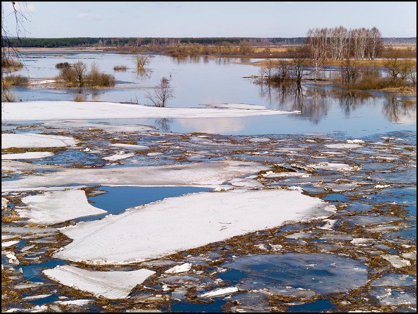 За прошедшие сутки вода в реке Вятке в черте Кирова «прибыла» на 38 сантиметров.