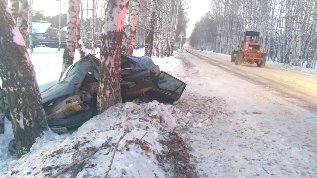 В Вятскополянском районе «Дэу Нексия» врезалась в дерево: пострадали 3 человека.