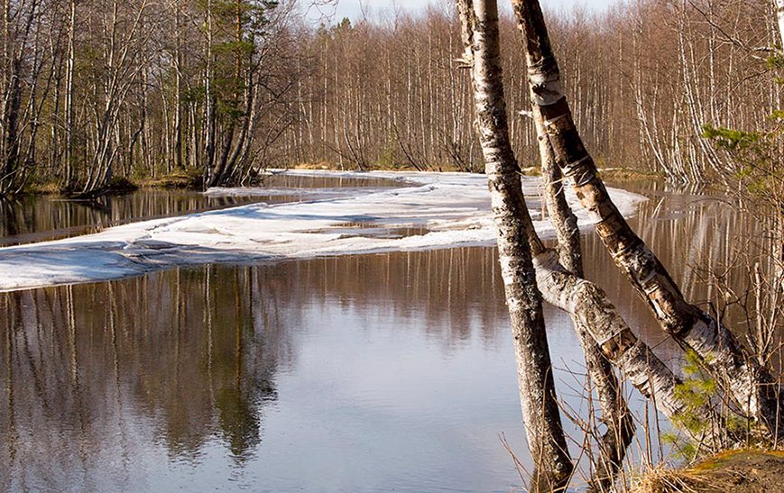 За прошедшие сутки вода в Вятке поднялась на 23 см.