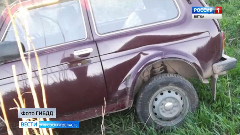 В Оричевском районе ЛАДА съехала в кювет