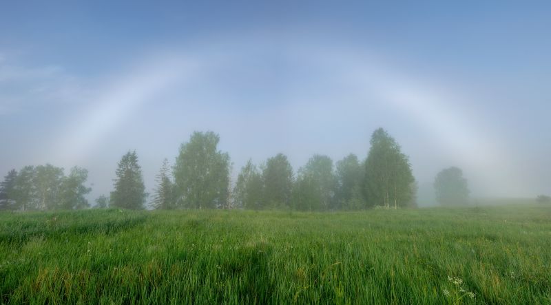 Кировчане запечатлели три вида радуги.