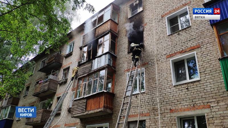 В Кирово-Чепецке из горящего дома были спасены 9 человек