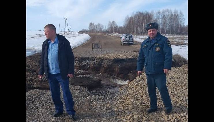 В Пижанском районе вблизи деревни Щеголята размыло дорогу