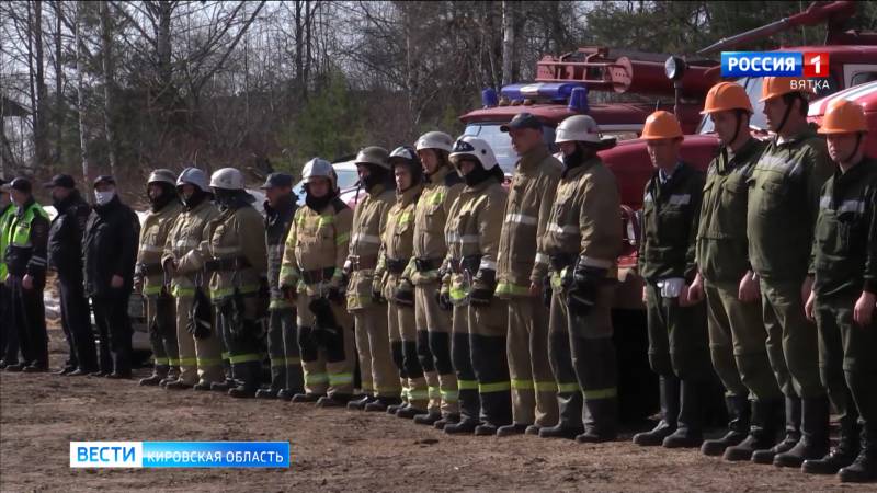 В Советском районе прошли совместные учения подразделений МЧС и лесоохраны