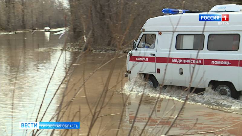 Уровень воды в Вятке достиг отметки 376 сантиметров