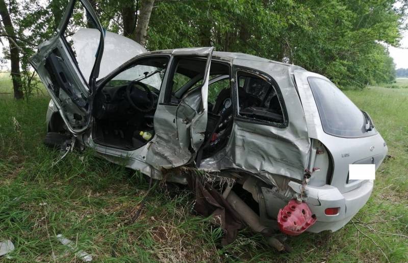 В Малмыжском районе два автомобиля съехали в кювет