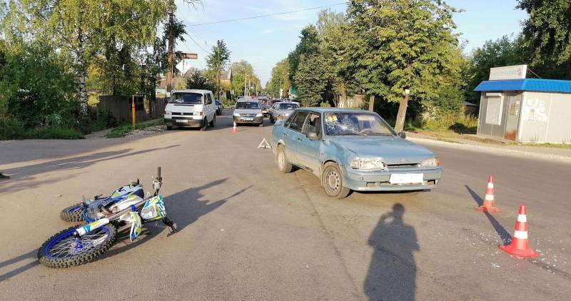 В Слободском в результате ДТП госпитализирован мотоциклист