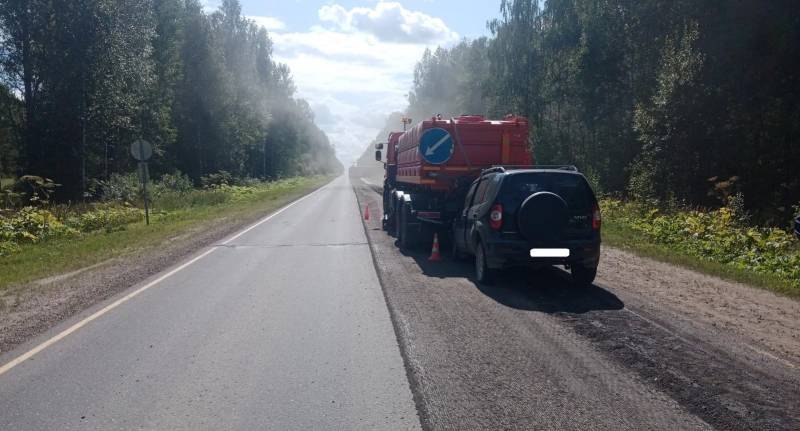 В Оричевском районе водитель «Шевроле Нива» врезался в «Камаз»