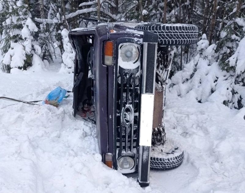 В Свечинском районе перевернулась «Нива», травмированы два человека