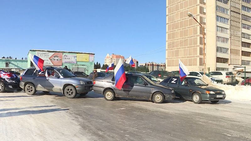 В Кирове прошел автопробег в поддержку российской армии и жителей Донбасса