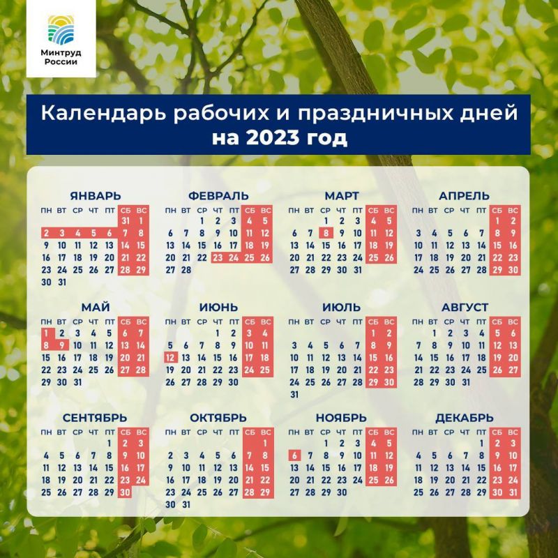 Новогодние праздники в 2023 году продлятся с 31 декабря по 8 января