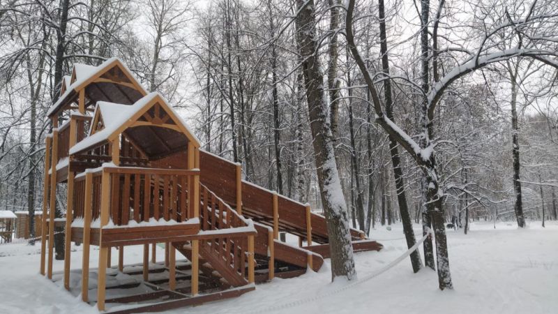 В Гагаринском парке появилась новая горка