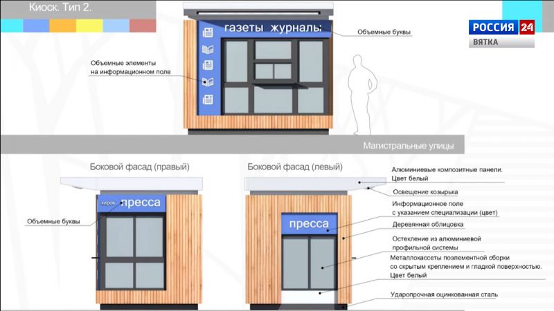 Киоски в Кирове предлагают оформить в едином стиле