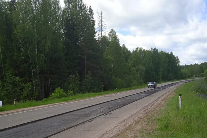 В Кильмезском районе ремонтируют участок дороги «Казань – Пермь»