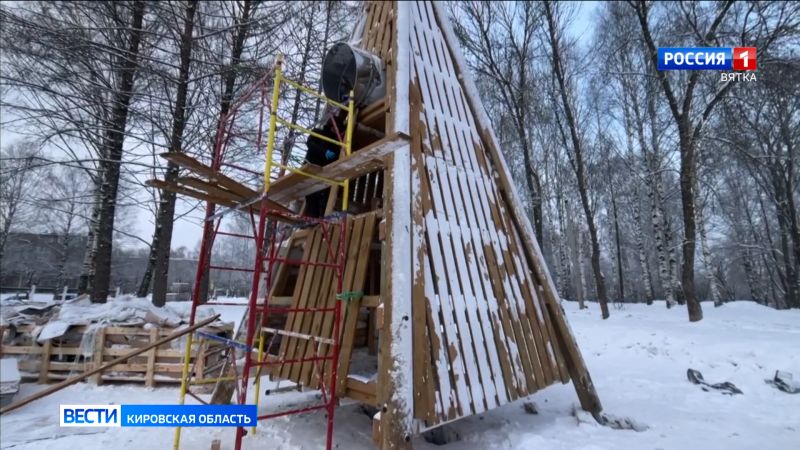 В парке Кирова продолжаются работы по благоустройству