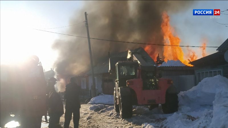 В Советске сгорел частный жилой дом