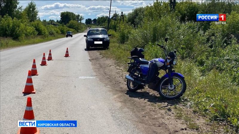 В Кировской области за сутки произошло два ДТП с участием двухколесных транспортных средств