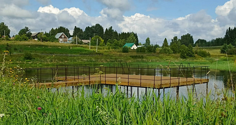 В Бурмакино в рамках ППМИ благоустроили территорию у пруда