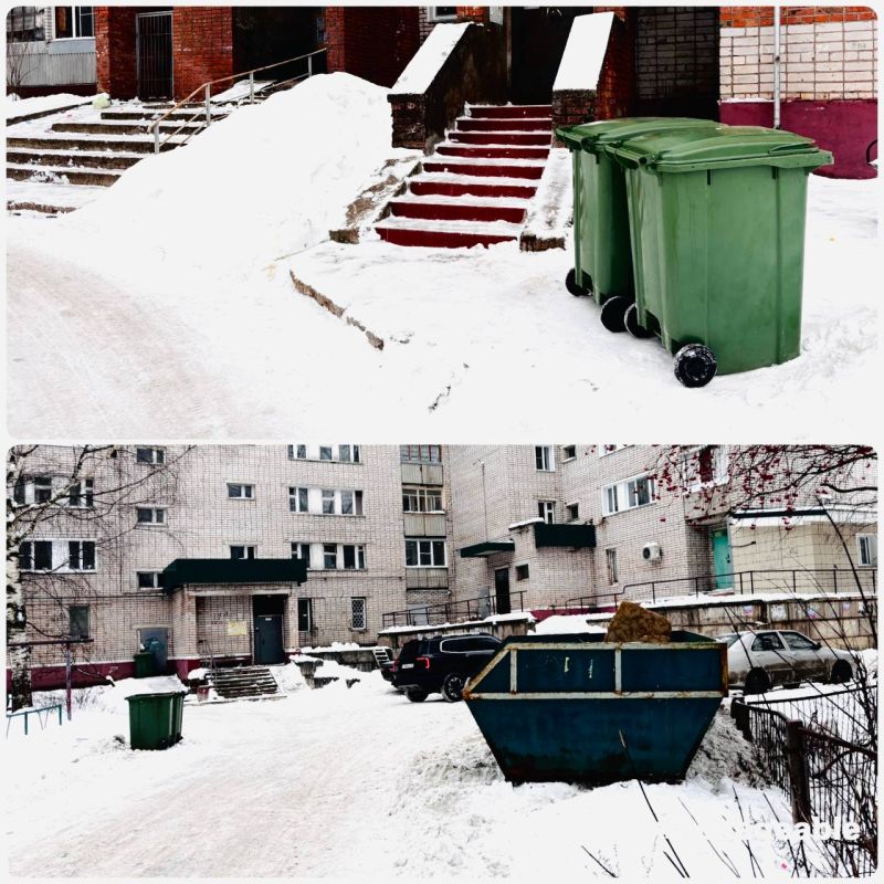 В Кирово-Чепецке проводят эксперимент по оптимизации сбора крупногабаритного мусора