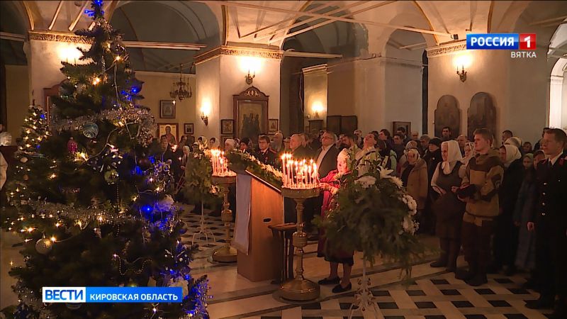 В храмах Вятской Епархии пройдут Рождественские богослужения